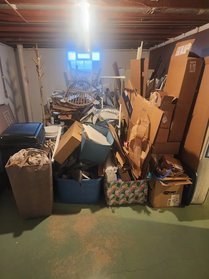 Roll-off dumpster container at job site for Construction Dumpster Rental in Church Point